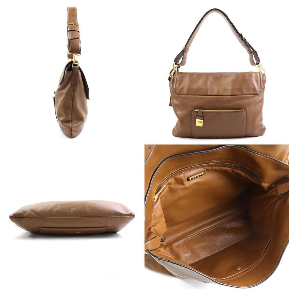 Miu Miu bag leather shoulder brown